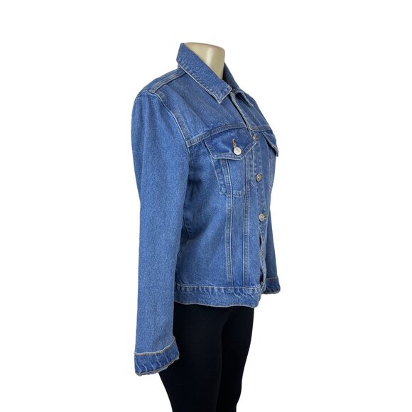 Hudson Women's Blue Denim Jacket Sz L/XL - Picture 2 of 7